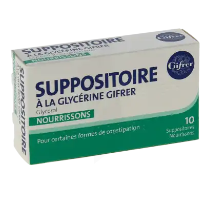 SUPPOSITOIRE A LA GLYCERINE GIFRER NOURRISSONS, suppositoire