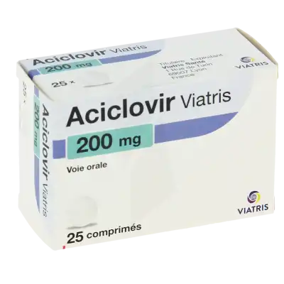 Aciclovir Viatris 200 Mg, Comprimé à Nice