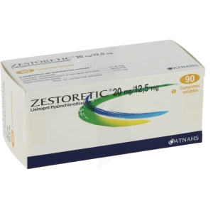 Zestoretic 20 Mg/12,5 Mg, Comprimé Sécable