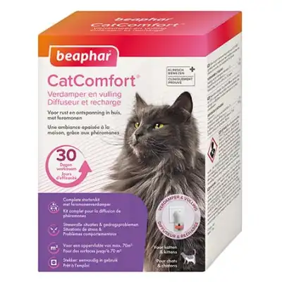 Beaphar Catcomfort Diffuseur Et Recharge Aux Phéromones Pour Chats Et Chatons à Pont à Mousson