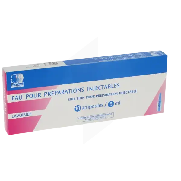 Eau Pour Preparations Injectables Lavoisier, Solution Pour Préparation Injectable