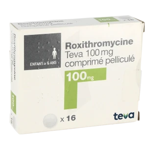 Roxithromycine Teva 100 Mg, Comprimé Pelliculé