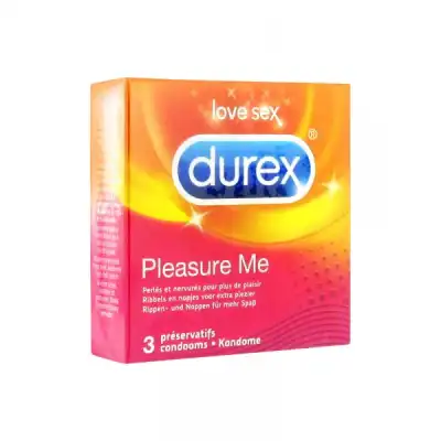 Durex Pleasure Me Préservatif Pochette/3 à Salins-les-Bains