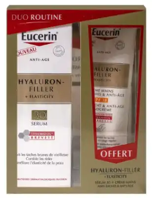Eucerin Hyaluron-filler + Elasticity 3d Sérum Fl Pompe/30ml + Crème Mains à Andernos