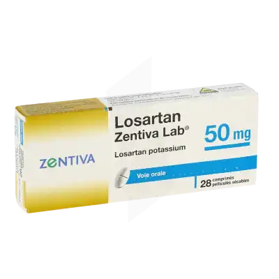 Losartan Zentiva Lab 50 Mg, Comprimé Pelliculé Sécable à Bordeaux