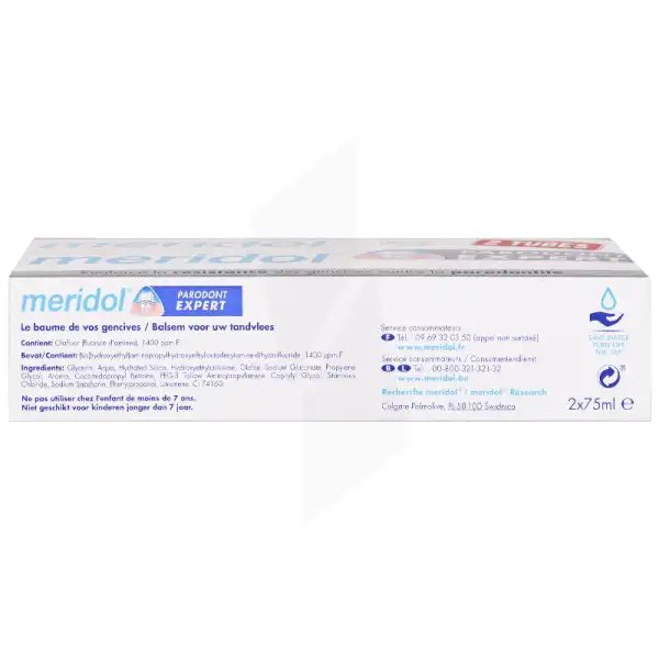 Meridol Parodont Expert Dentifrice 2t/75ml