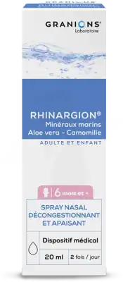 Granions Rhinargion Solution Nasale Rhume Fl/15ml à Saint-Brevin-les-Pins