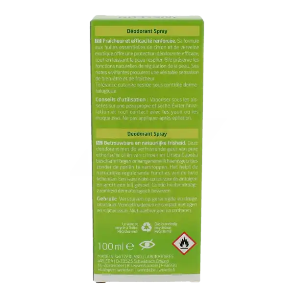 Weleda Gestes Fraicheur Déodorant Citrus Spray/100ml