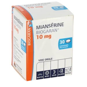 Mianserine Biogaran 10 Mg, Comprimé Pelliculé
