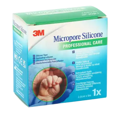 Micropore Silicone Sparadrap Microporeux 2,5cmx5m à COLLONGES-SOUS-SALEVE