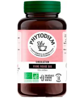 Phytodiem Vigne Rouge Bio 300mg Gélules B/200 à YZEURE