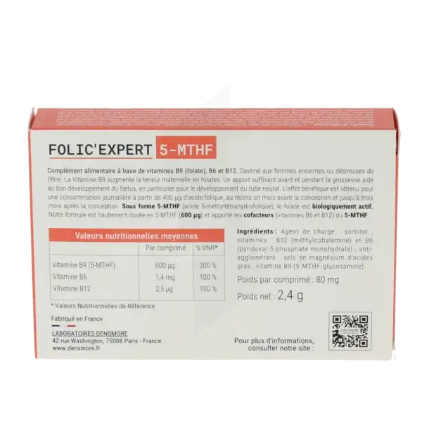 Folic Expert 5-mthf Cpr B/30