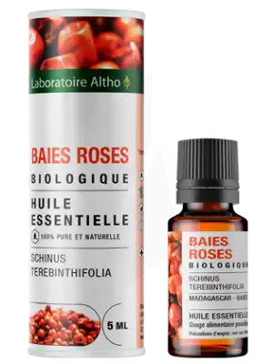 Laboratoire Altho Huile Essentielle Baies roses Bio 5ml