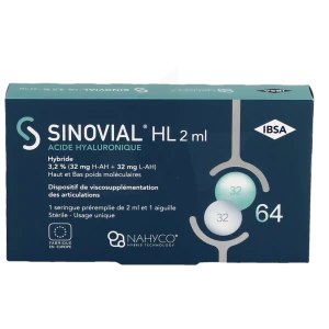 Sinovial Hl Solution Injectable 3,2 % Seringue/2ml