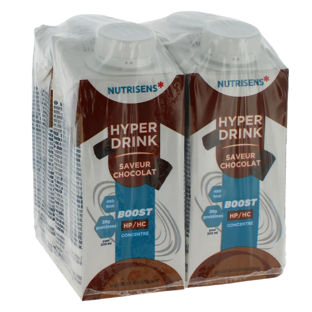 Nutrisens Hyperdrink Boost Nutriment Chocolat 4briques/200ml