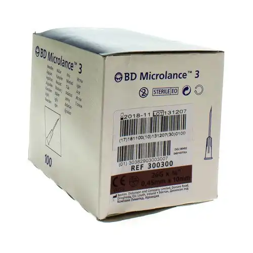 Bd Microlance 3, G26 5/8, 0,45 Mm X 16 Mm, Brun 