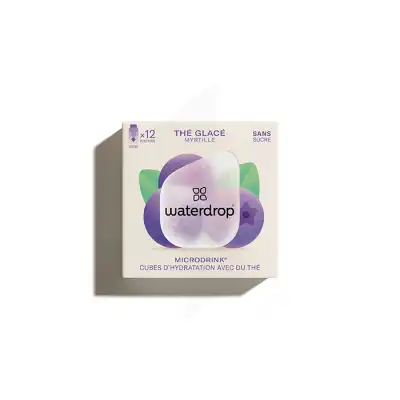 Waterdrop Microdrink Thé Glacé Myrtille Cube B/12 à BOURBON-LANCY