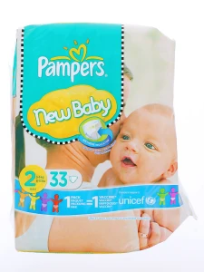 Pampers Couches New Baby Taille 2 3-6 Kg X 33