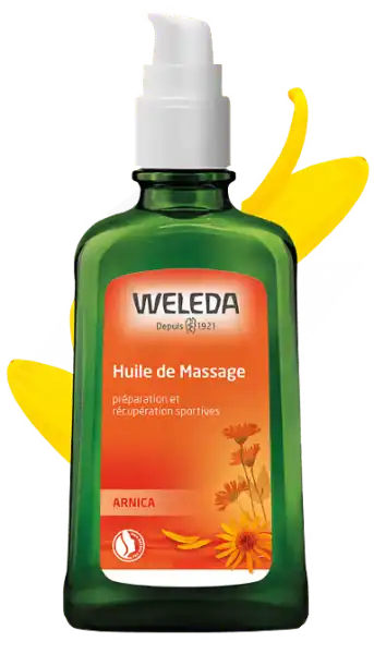 Weleda Soins Corps Huile De Massage Arnica Fl/200ml+déodorant