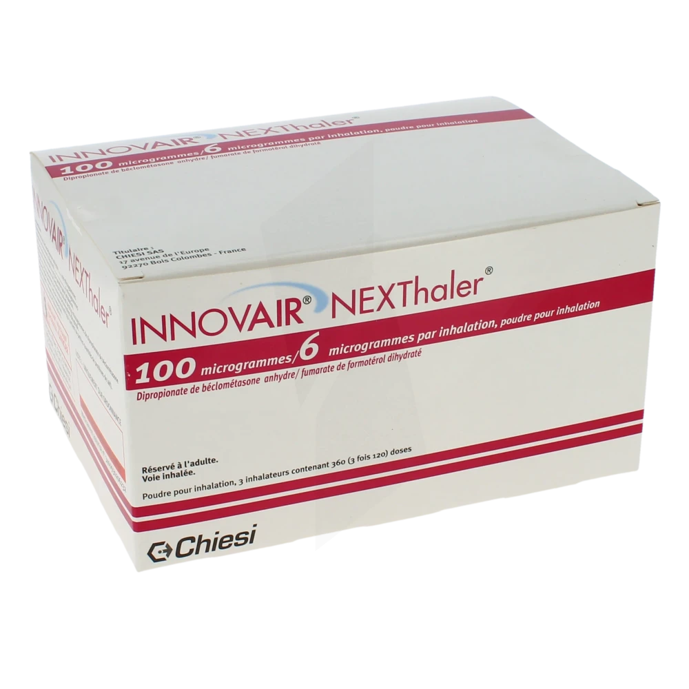 Innovair Nexthaler 100 Microgrammes/6 Microgrammes Par Inhalation, Poudre Pour Inhalation