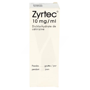 Zyrtec 10 Mg/ml, Solution Buvable En Gouttes