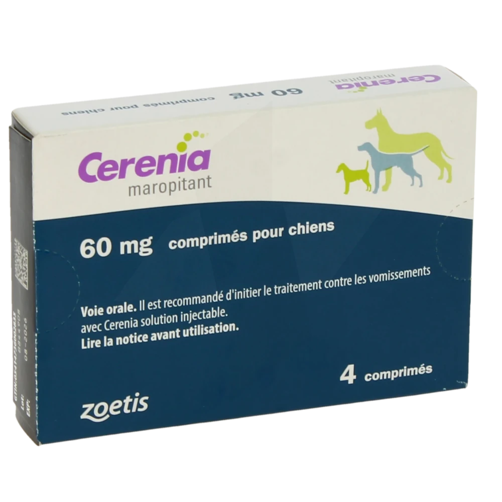 Cerenia 60 Mg Comprimes Pour Chiens, Comprimé