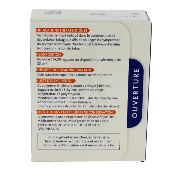 Niquitin 21 Mg/24 Heures, Dispositif Transdermique