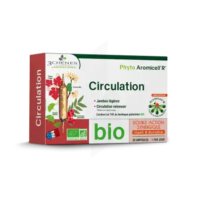 Phyto Aromicell'r Circulation Solution Buvable Bio 20 Ampoules /10ml à PARIS