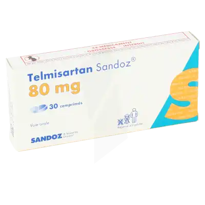 Telmisartan Sandoz 80 Mg, Comprimé à Bordeaux