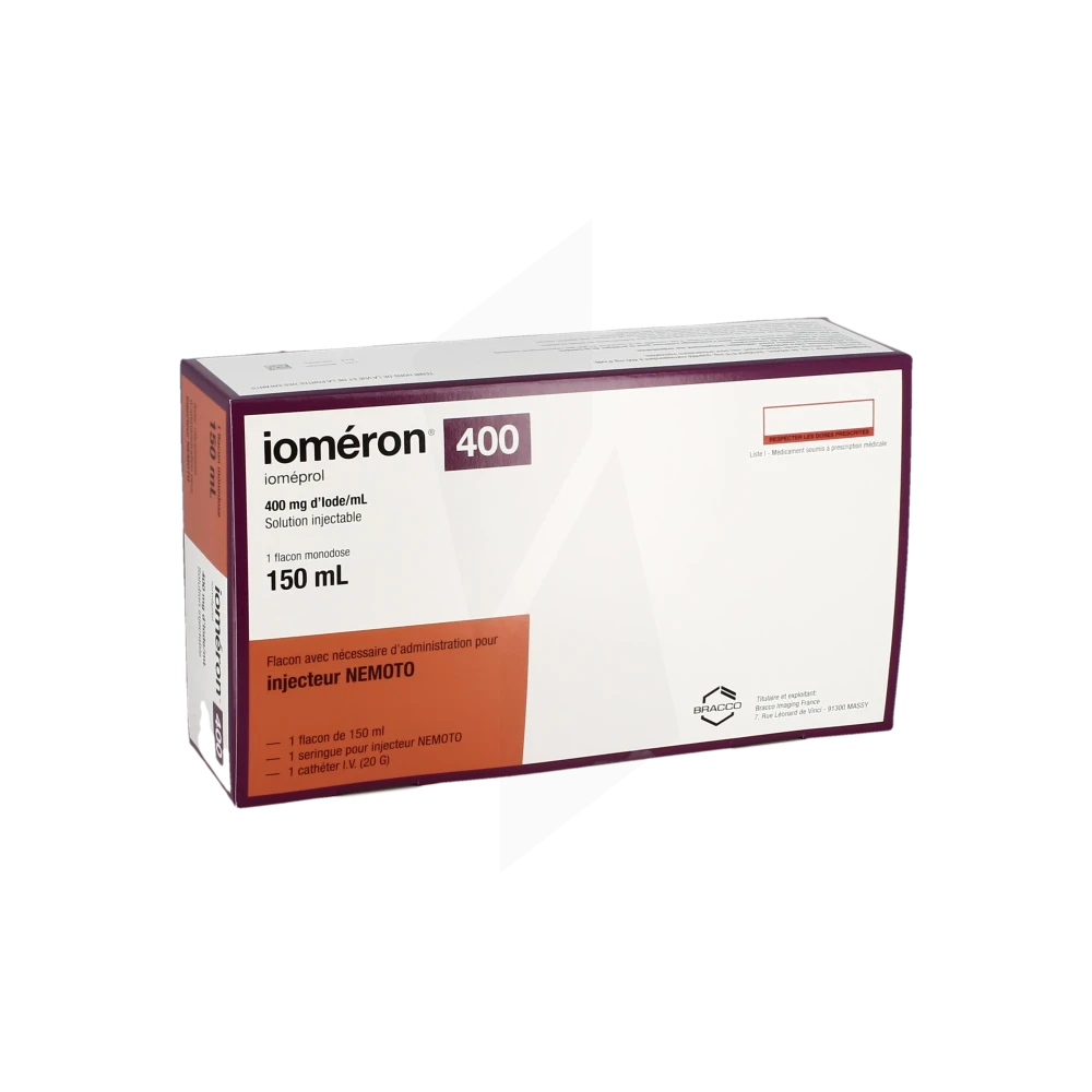 Iomeron 400 (400 Mg Iode/ml), Solution Injectable