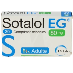 Sotalol Eg 80 Mg, Comprimé Sécable