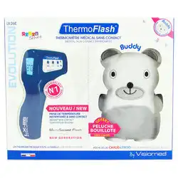 Thermoflash Thermomètre Lx-26 + Bouillotte Offerte Rose, Vert, Ou Bleu Marine à VILLENEUVE-LOUBET