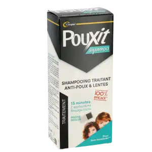 Pouxit Shampoo Shampooing Traitant Antipoux Fl/200ml+peigne à MENTON