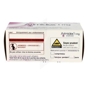 Arimidex 1 Mg, Comprimé Pelliculé