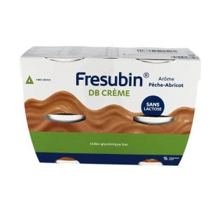 Fresubin Db Crème Nutriment Pêche Abricot 4pots/200g
