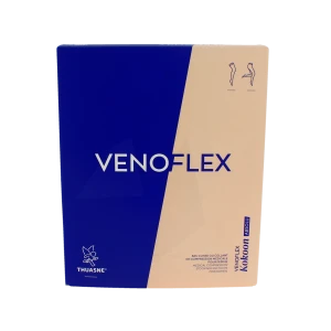 Venoflex Kokoon Absolu 2 Bas Cuisse Femme Beige Naturel Taille 1l