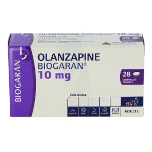 Olanzapine Biogaran 10 Mg, Comprimé Enrobé