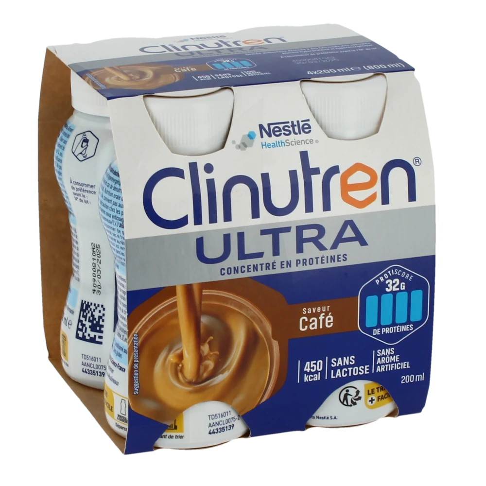 Clinutren Ultra Nutriment Café 4 Bouteilles/200ml