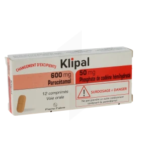 Klipal 600 Mg/50 Mg, Comprimé