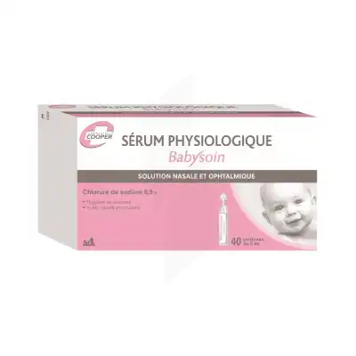 Cooper Sérum Physiologique 40 Unidoses/5ml à Cavignac