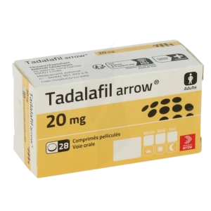 Tadalafil Arrow 20 Mg, Comprimé Pelliculé