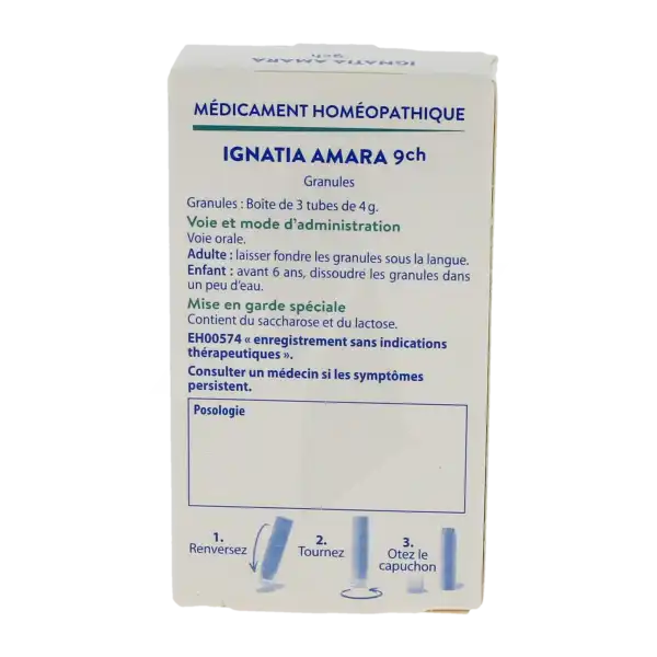 Boiron Ignatia Amara 9ch Granules 3 Tubes De 4 G