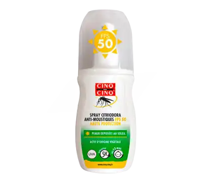 Cinq Sur Cinq Fps50 Spray Citriodora Anti-moustique Fl/100ml à Bordeaux