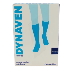 Dynaven Fin Chaussettes  Homme Classe 3 Noir Medium Long