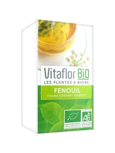 Vitaflor Bio Fenouil Tisane Confort Digestif 18 Sachets