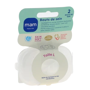 Mam Bout Sein Silicone + BoÎte StÉrilisation L Boîte De 2