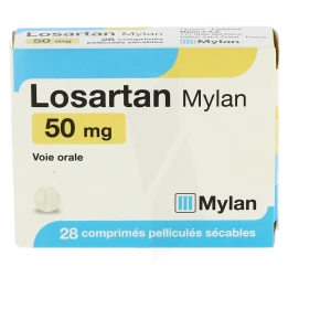 Losartan Viatris 50 Mg, Comprimé Pelliculé Sécable