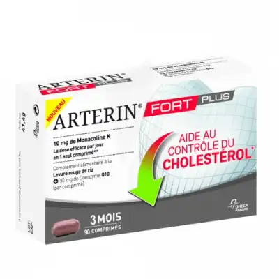 Arterin Fort Plus Levure de riz rouge+Coenzyme Q10 Comprimés B/90