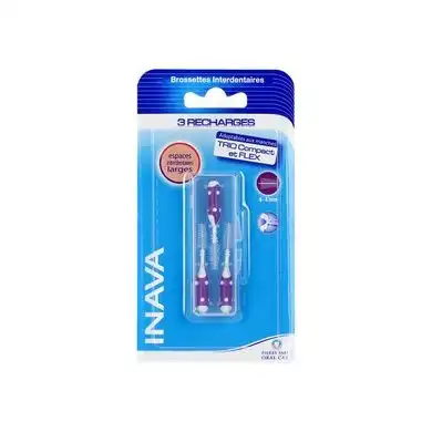 Inava - Recharges Brossettes Interdentaires 1,9mm Violet, 3 Recharges à SEYNOD