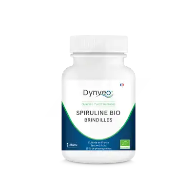 Dynveo Spiruline Bio Française Brindilles 250g Titrage > 25% Phycocyanine à CHASSE SUR RHÔNE